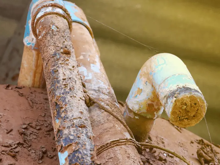 Corroded pipes